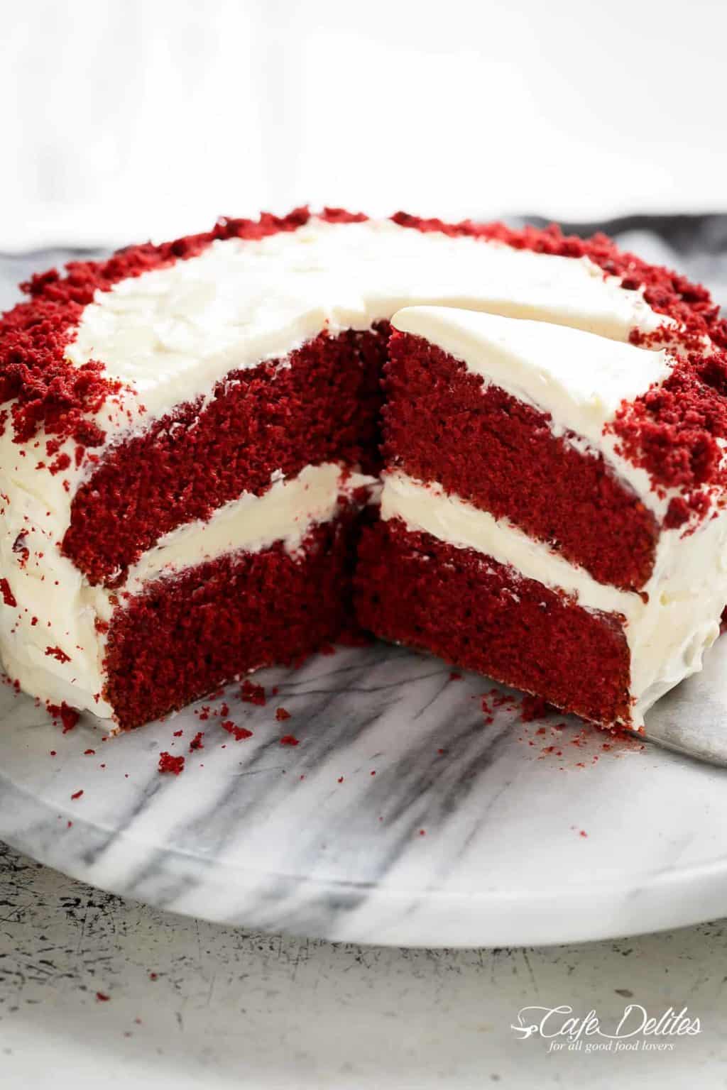 Best Red Velvet Cake - Cafe Delites