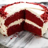 Red Velvet Cake with Cream Cheese Frosting - Baker by Nature