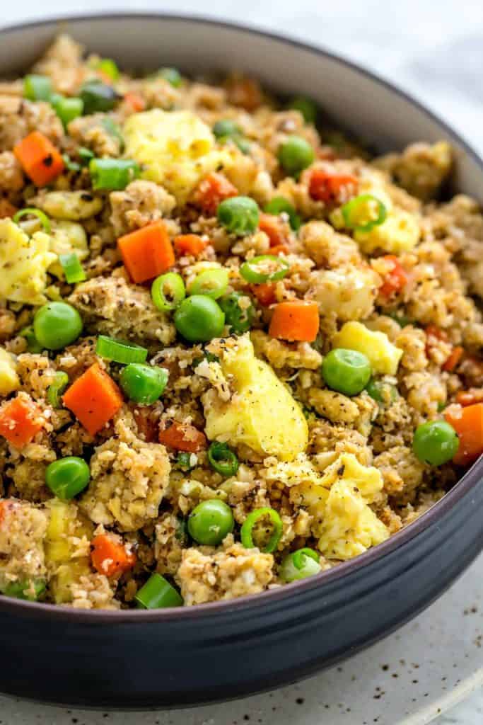 Cauliflower Fried Rice (LOW CARB) - Cafe Delites