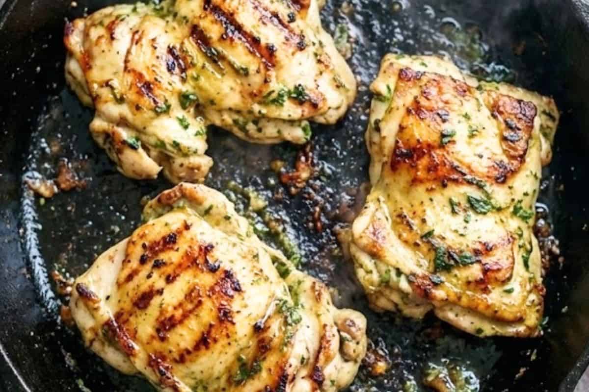 Heat one tablespoon of oil in a skillet or grill over medium high heat and sear the chicken until browned - 6