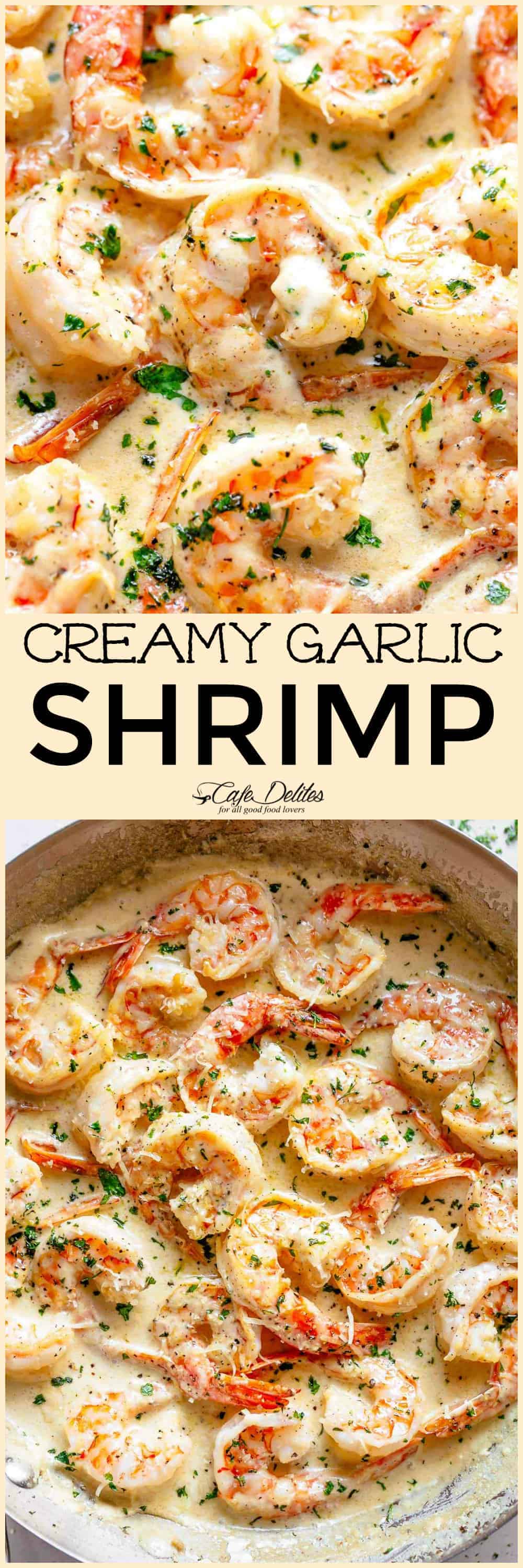 Creamy Garlic Shrimp With Parmesan (Low Carb) - Cafe Delites