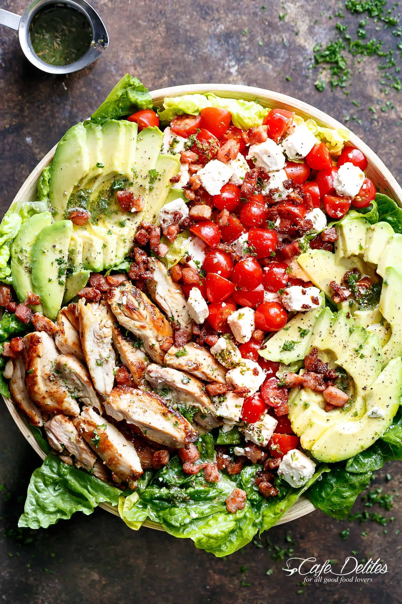 Lemon-Herbed Chicken with Avocado Salad