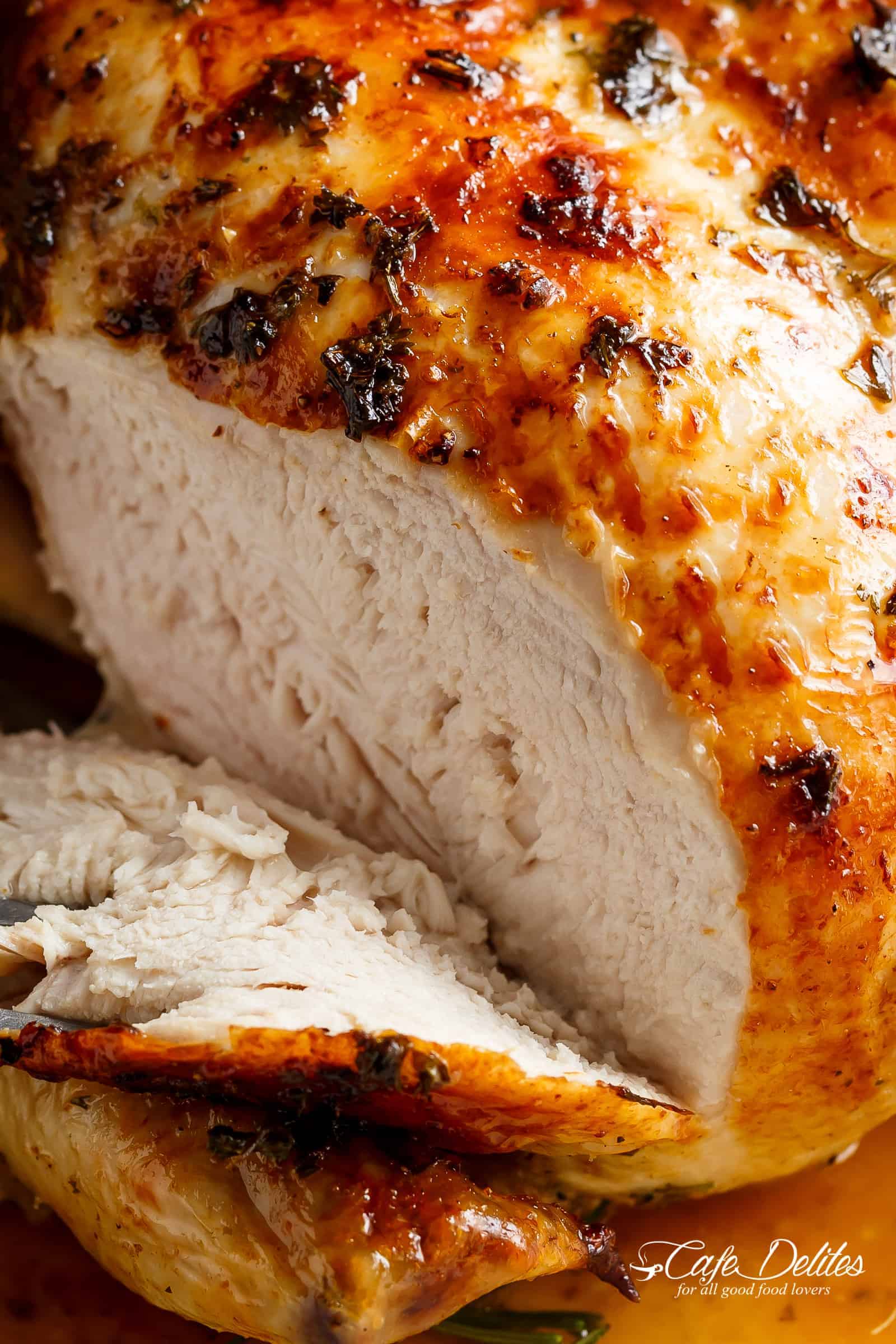 Juicy Roast Chicken Breast | cafedelites.com