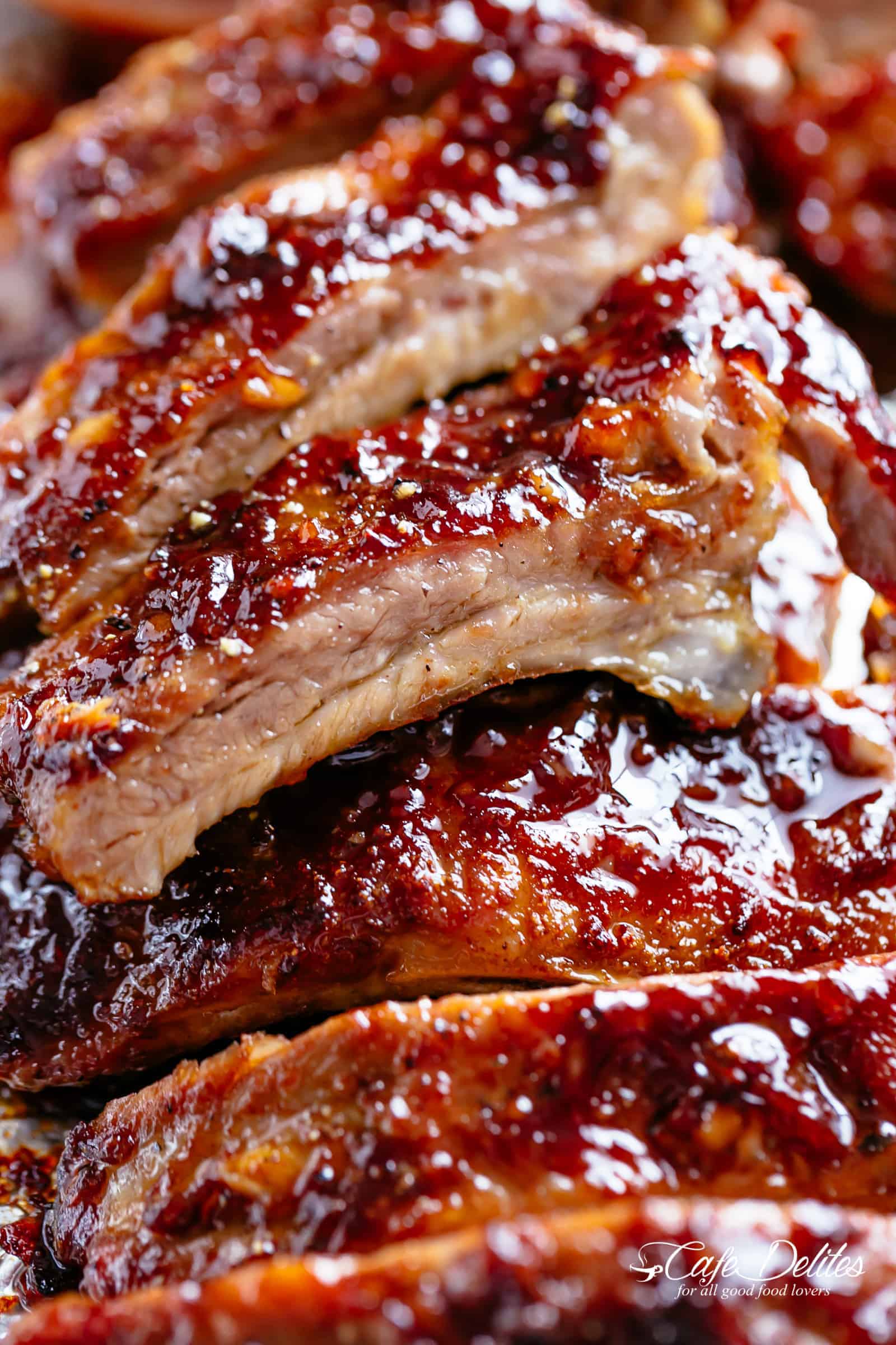 Juicy Barbecue Ribs in the oven | cafedelites.com