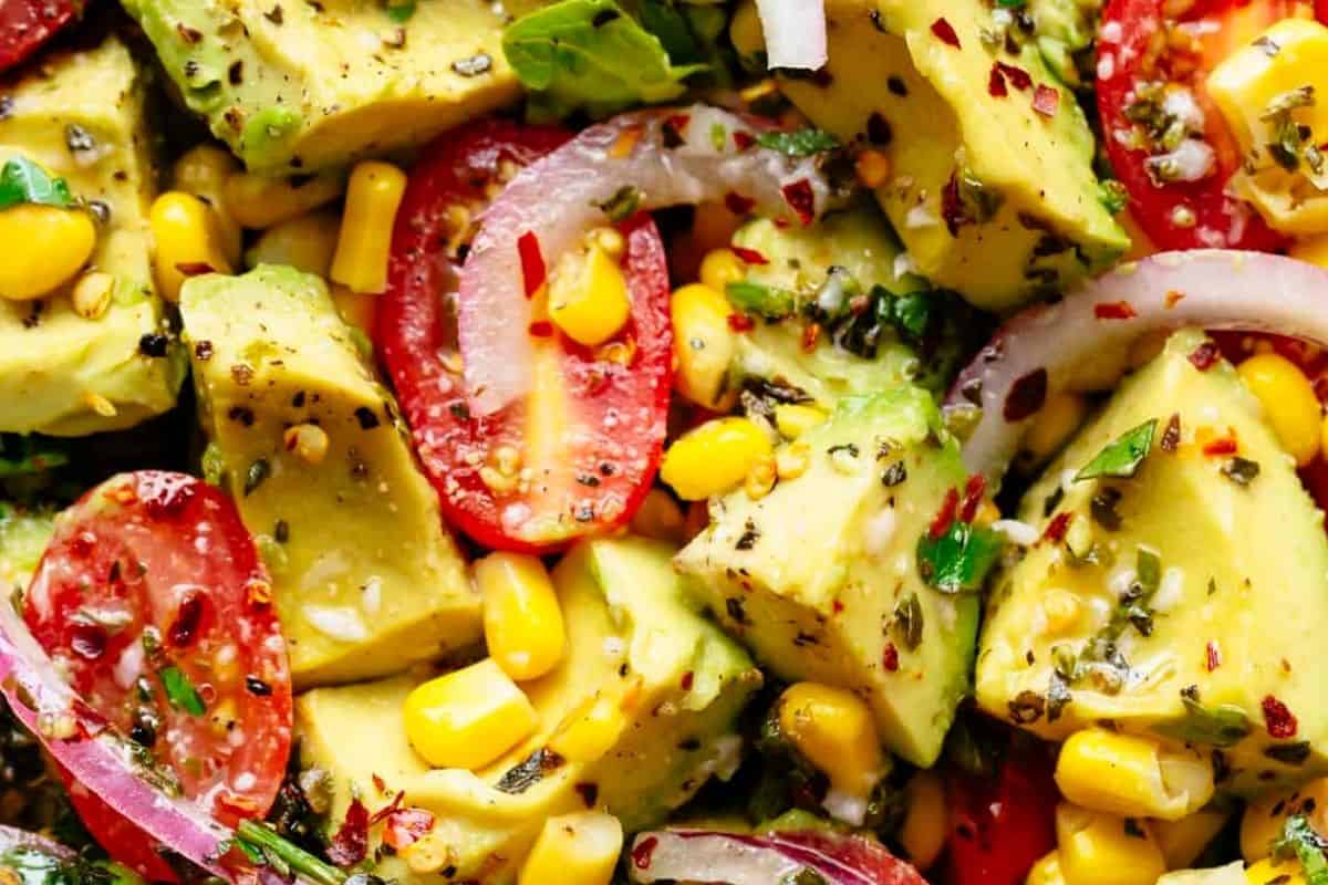 Pour the dressing over the salad and toss gently to coat.