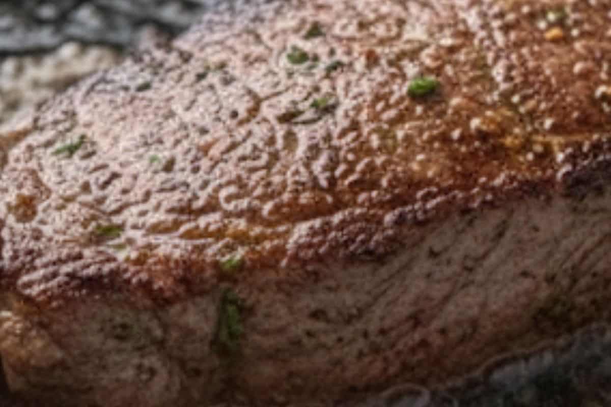 Heat teaspoon of oil in a grill pan or cast-iron skillet over medium-high heat. Sear the steak for about 4 minutes per side, then let it rest for 5 minutes.