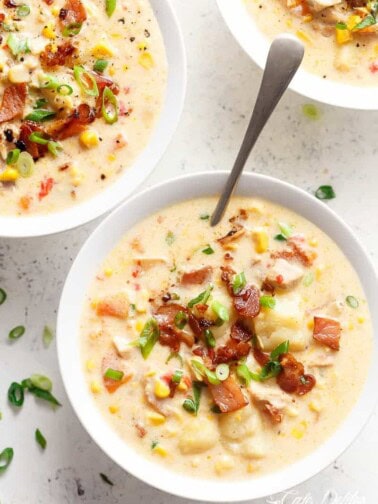 Chicken Corn Chowder in a bowl
