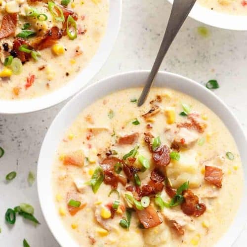 Chicken Corn Chowder in a bowl