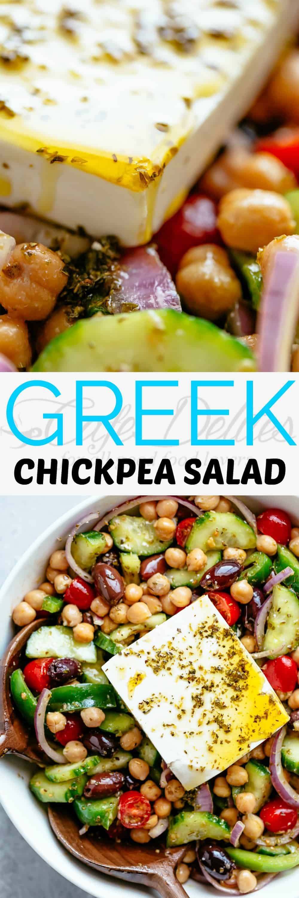 Greek Chickpea Salad Cafe Delites