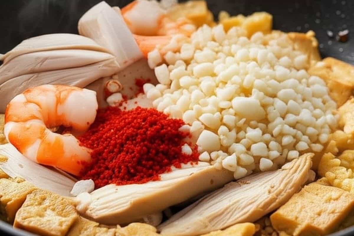 add minced garlic and paprika