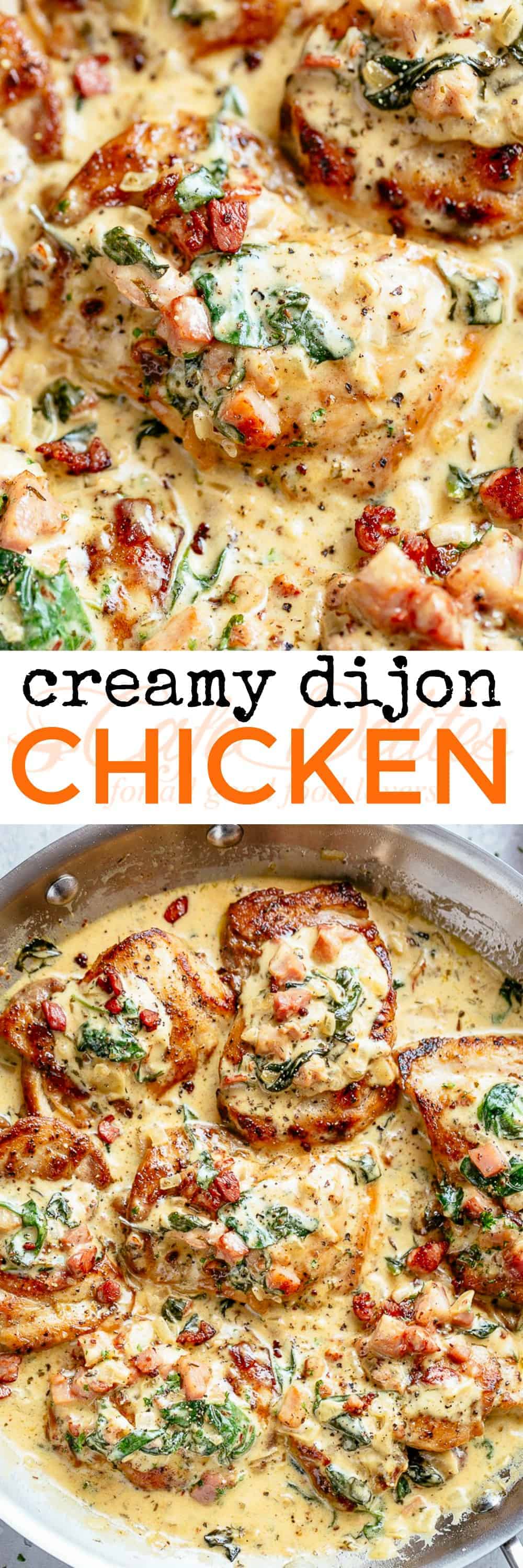 Creamy Dijon Chicken - Cafe Delites