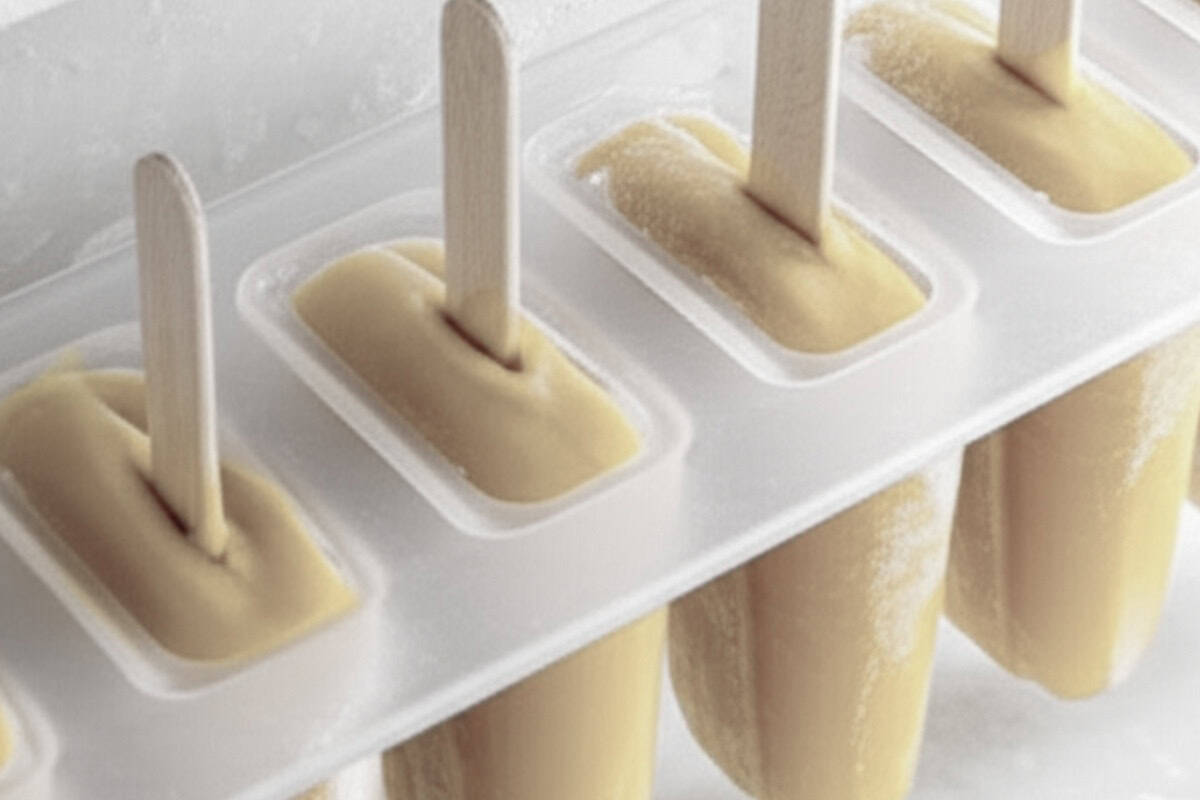 Place the molds into the freezer and freeze until completely solid.