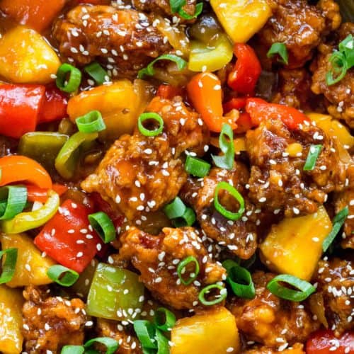 Crispy and tender Sweet And Sour Pork tastier than takeout Sweet and Sour Pork