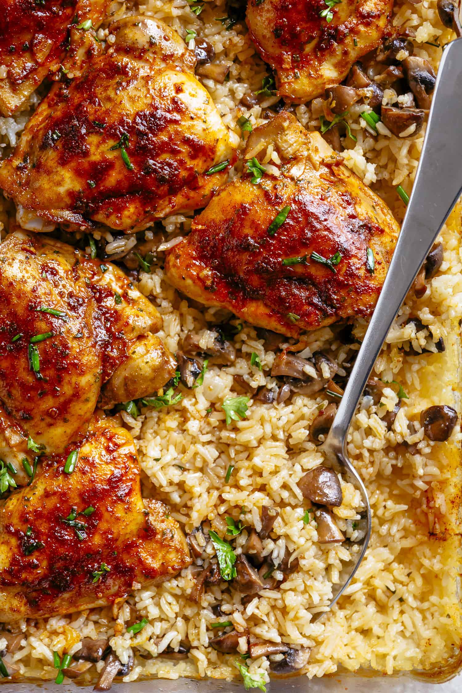 Oven Baked Chicken And Rice - Cafe Delites