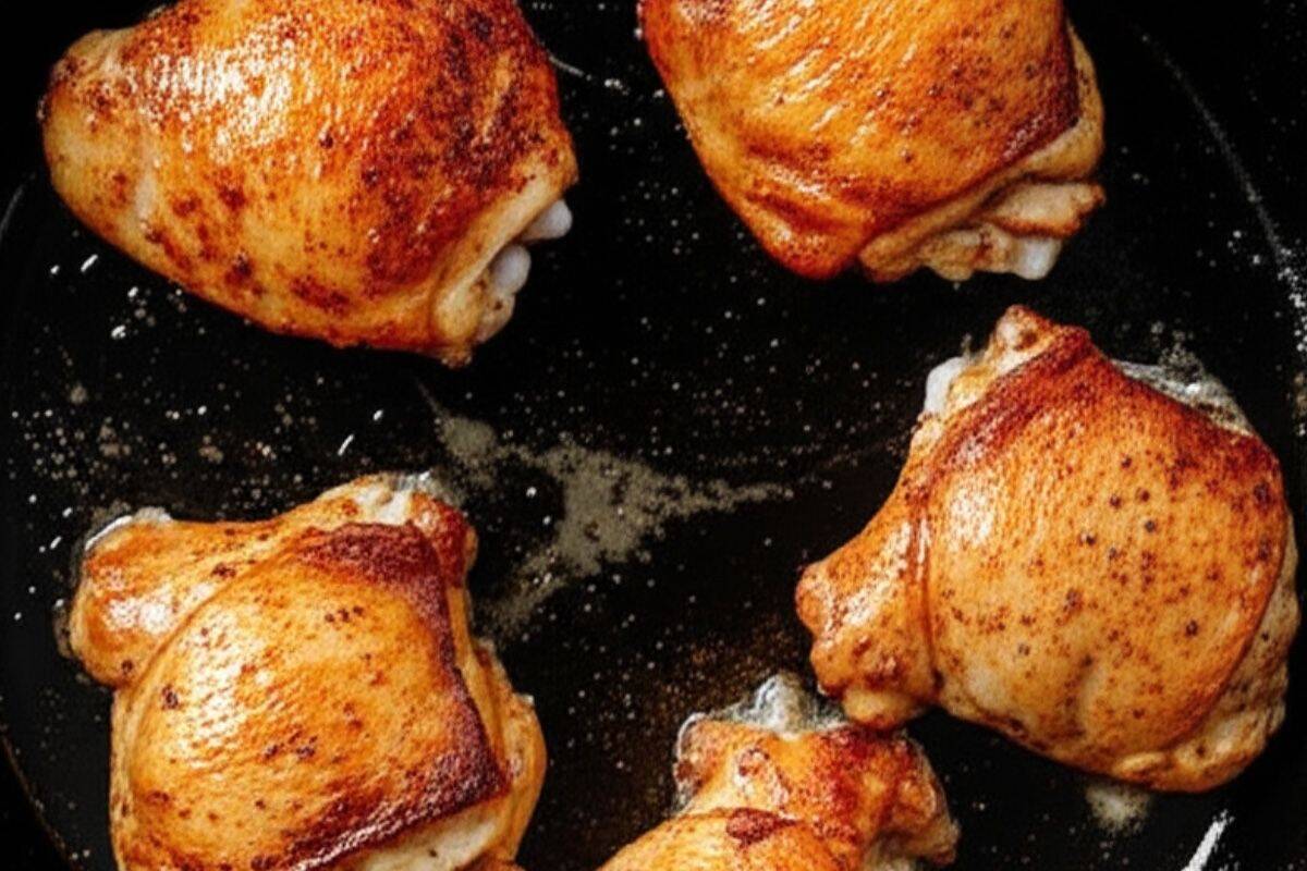 sear the chicken in a large oven-proof skillet over medium-high heat
