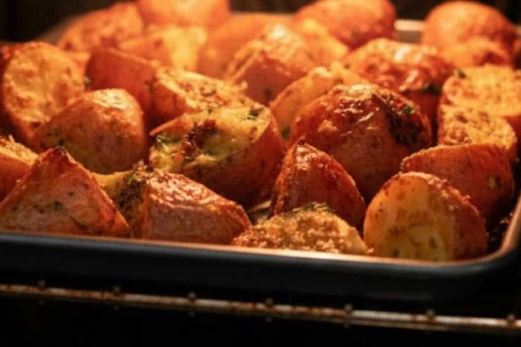 For that irresistible crunch, broil the potatoes for 2–4 minutes at the end of baking