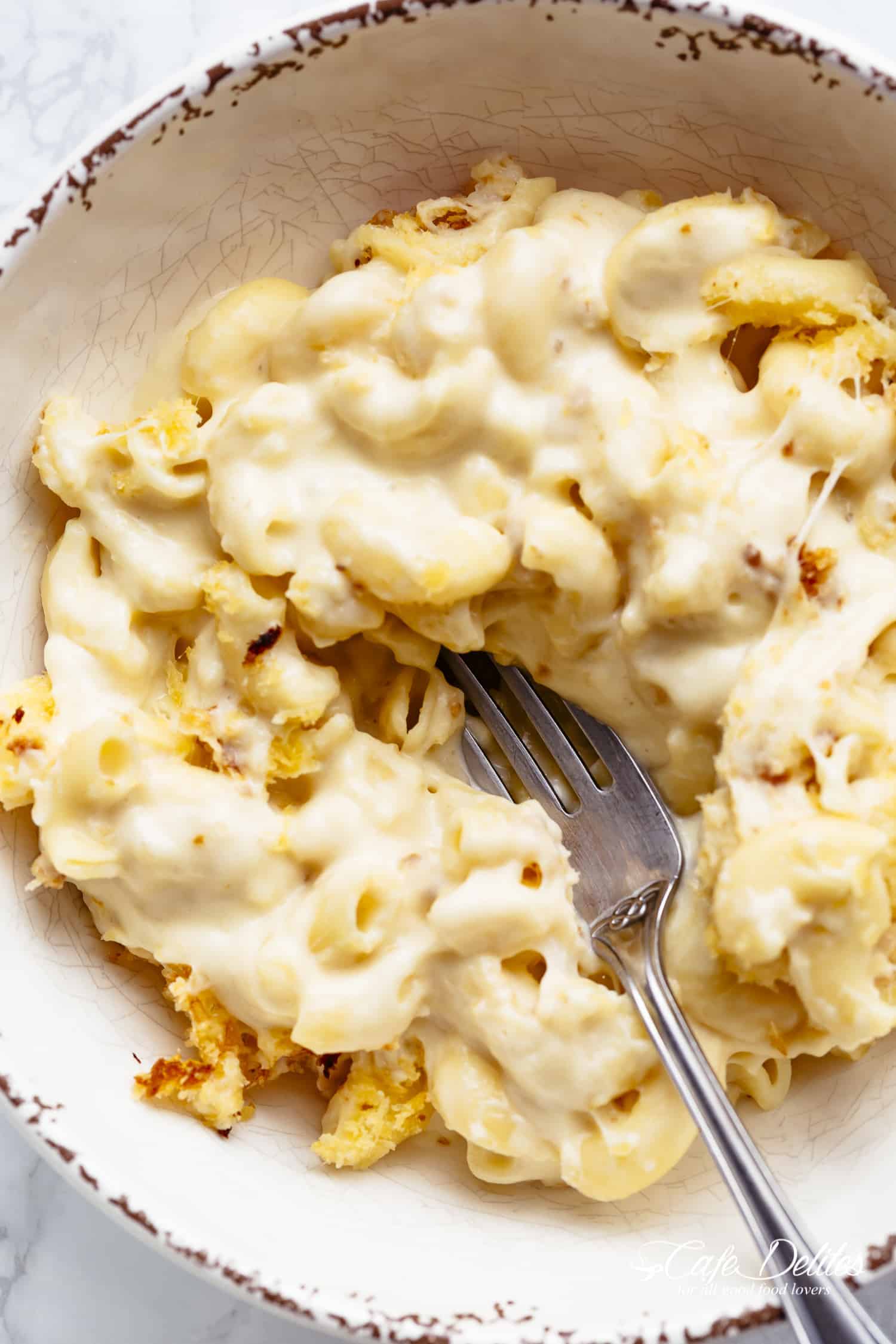 Garlic Parmesan Mac And Cheese - Cafe Delites