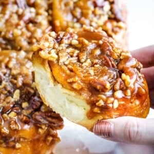 These maple pecan sticky buns are Soft, sweet and sticky in fingers