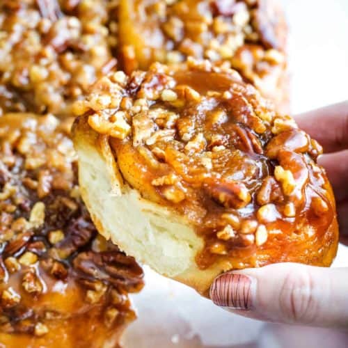 Sticky buns are JUST what you need on a cold morning or for a holiday breakfast Maple Pecan Sticky Buns