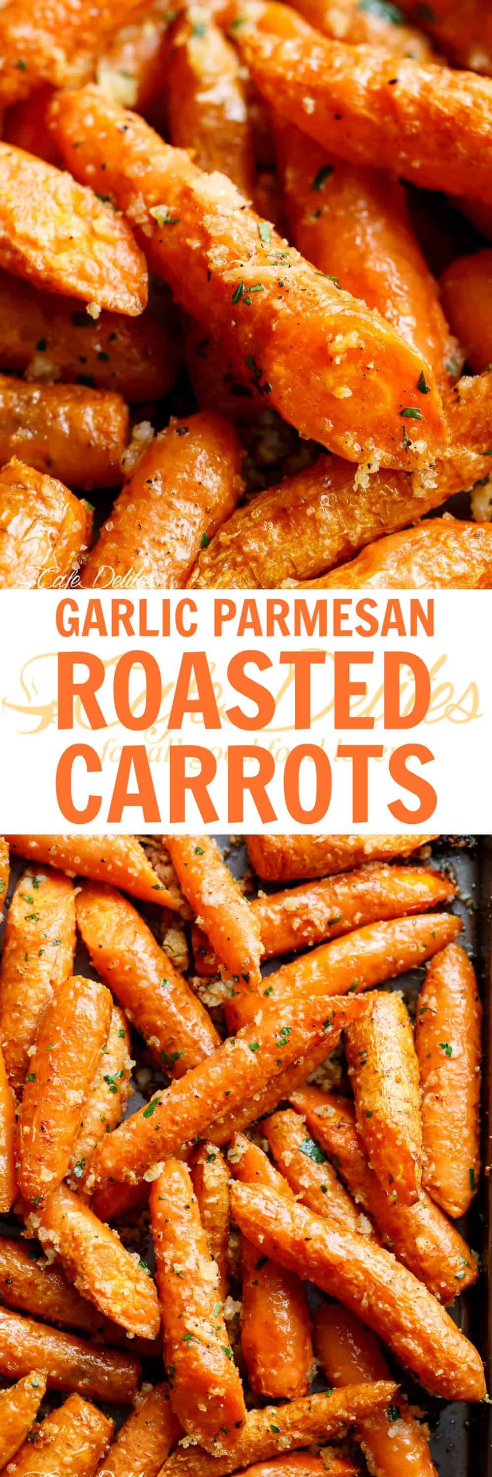 Parmesan Roasted Carrots Recipe - Cafe Delites