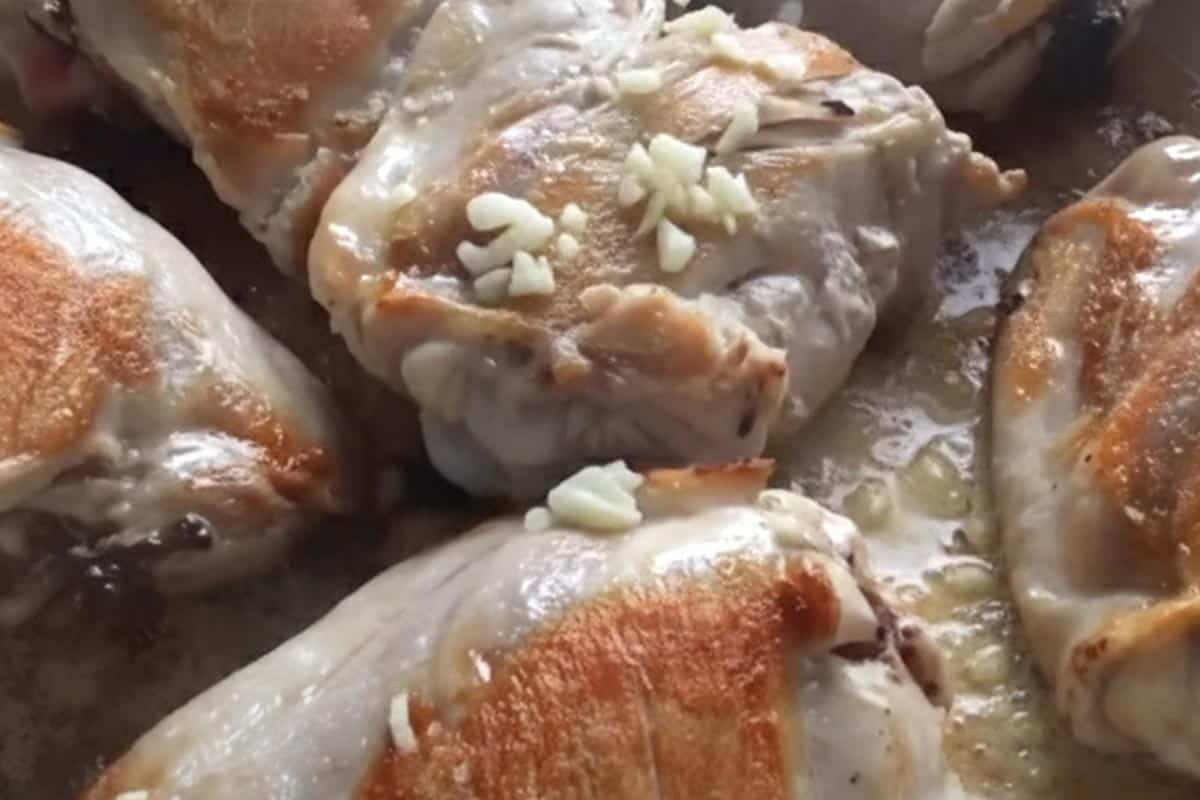 Added the garlic.