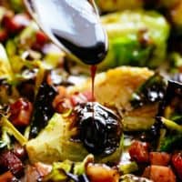 Balsamic Roasted Brussels Sprouts | cafedelites.com