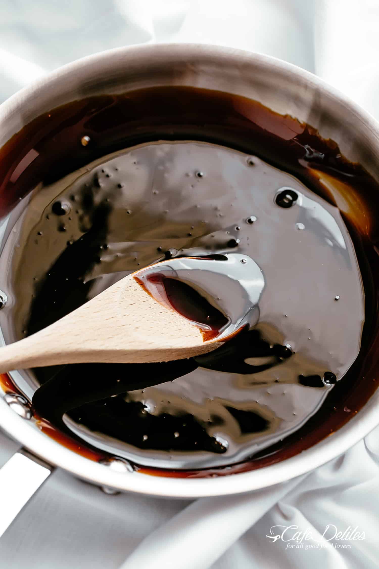 How to make Balsamic Glaze or Reduction in minutes with just one ingredient! Homemade Balsamic Glaze (also known as balsamic reduction) is so easy to make in your very own kitchen.