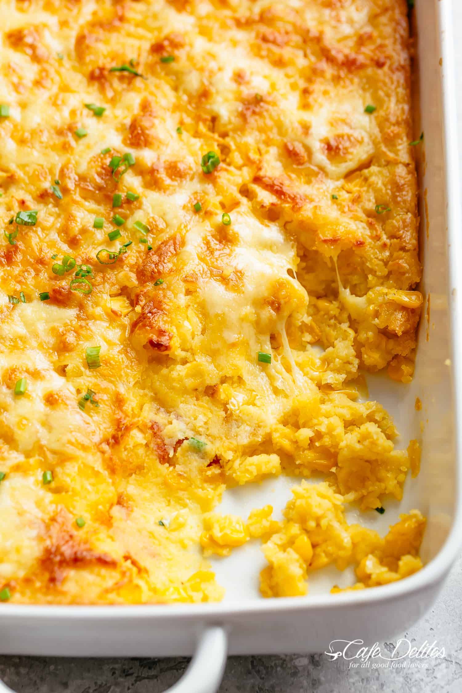 Corn casserole with cheese