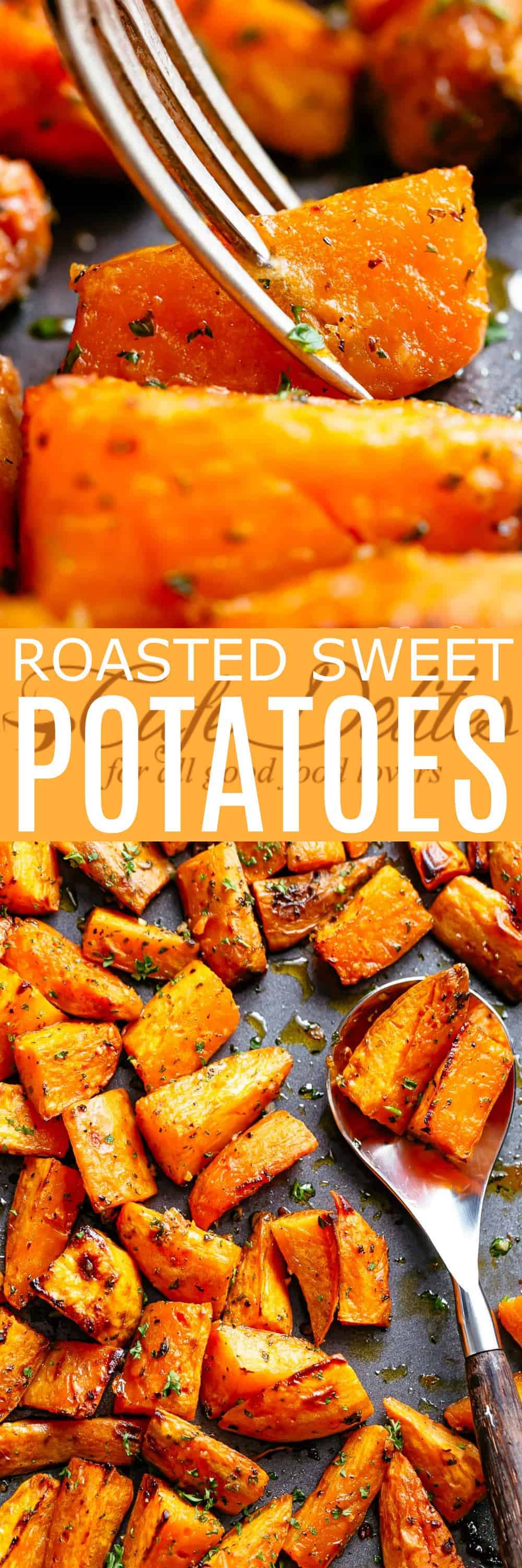 Roasted Sweet Potatoes - Cafe Delites