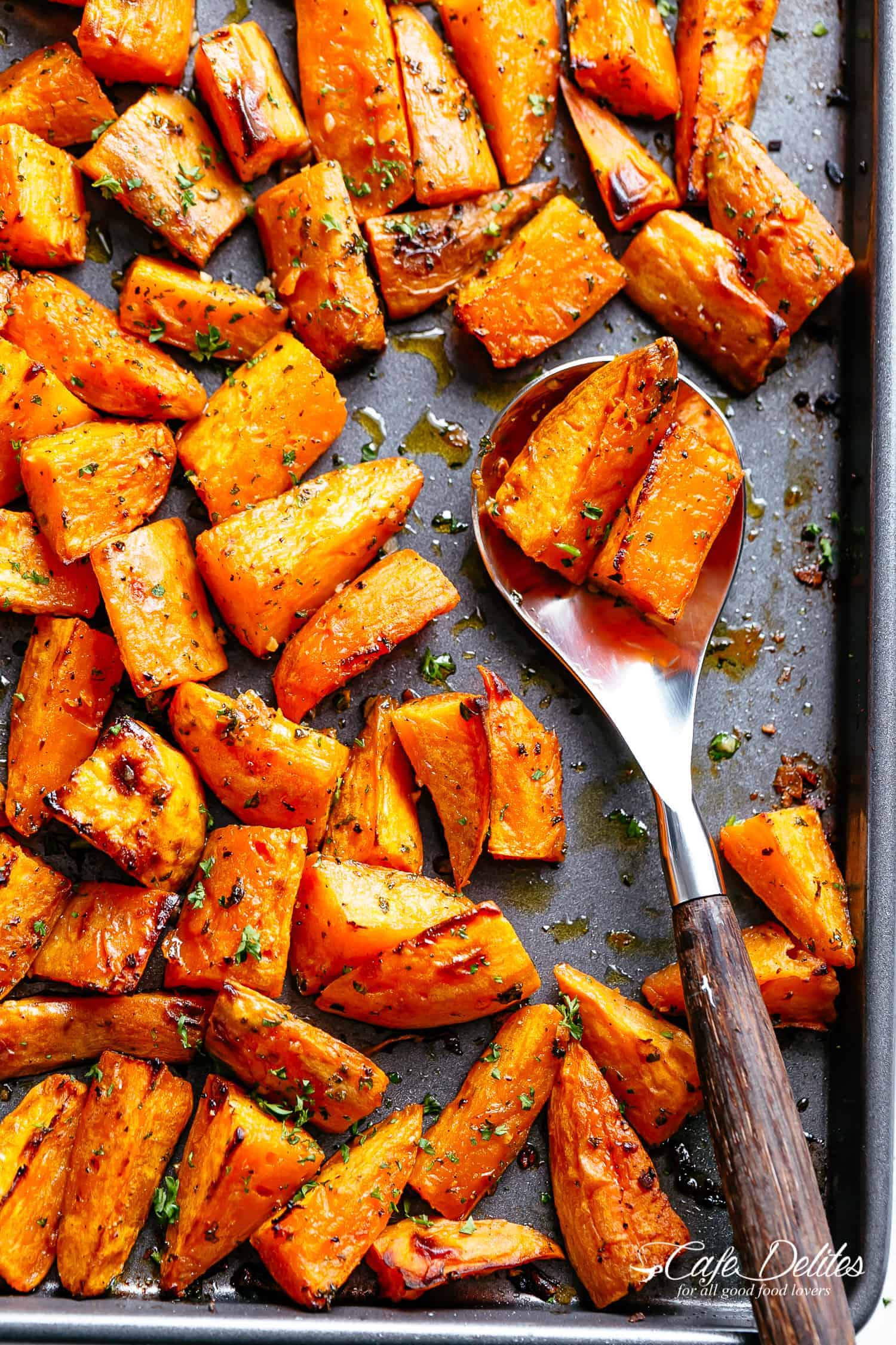 Roasted Sweet Potatoes - Cafe Delites