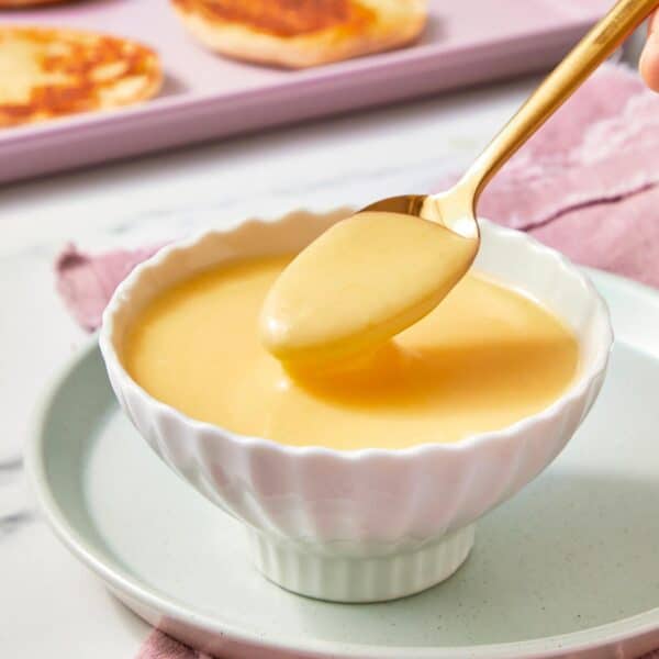 Creamy Hollandaise Sauce in a bowl