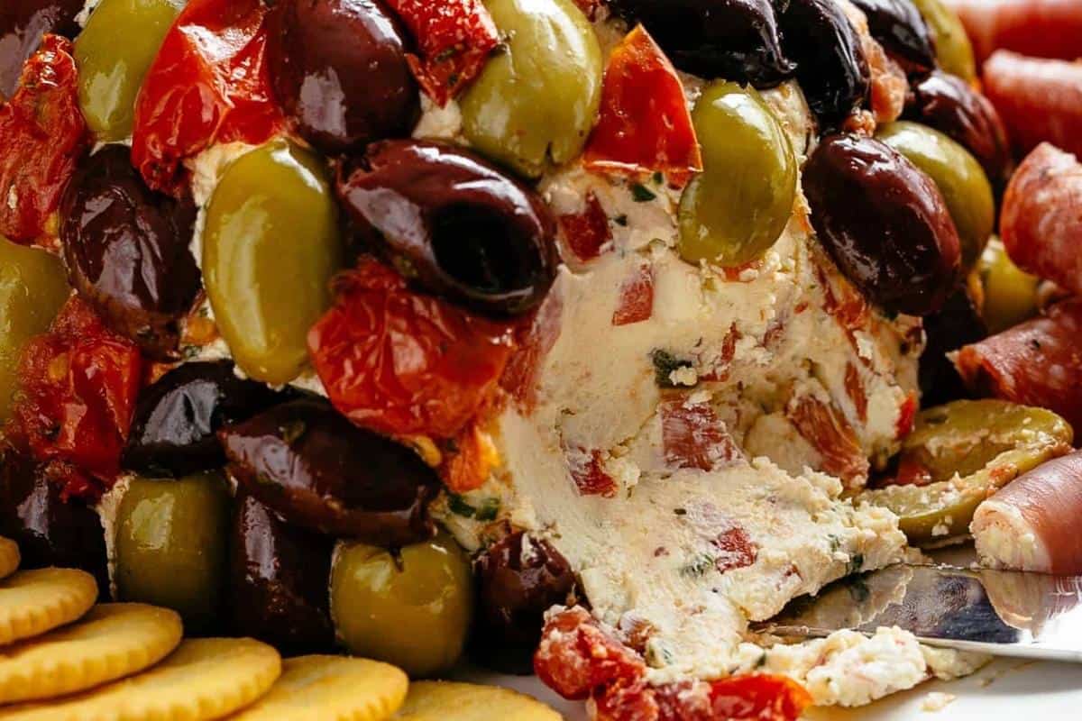 Serve immediately or chill until ready to serve, alongside crackers, rolled salami, and prosciutto - 8