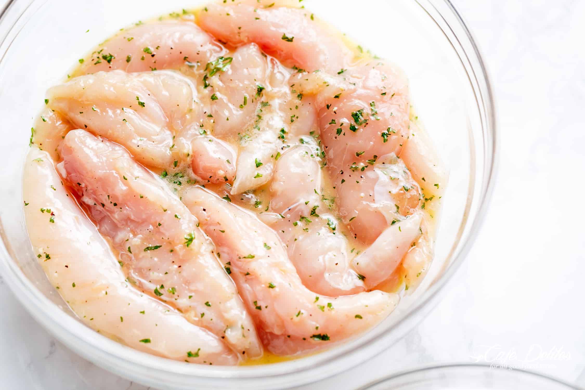 How To Make Chicken Tenders Marinade | cafedelites.com
