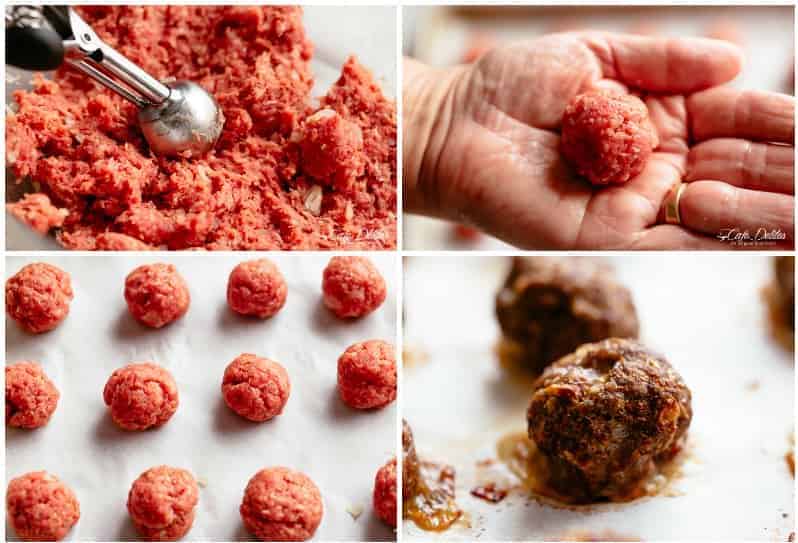 How to make cocktail meatballs | cafedelites.com