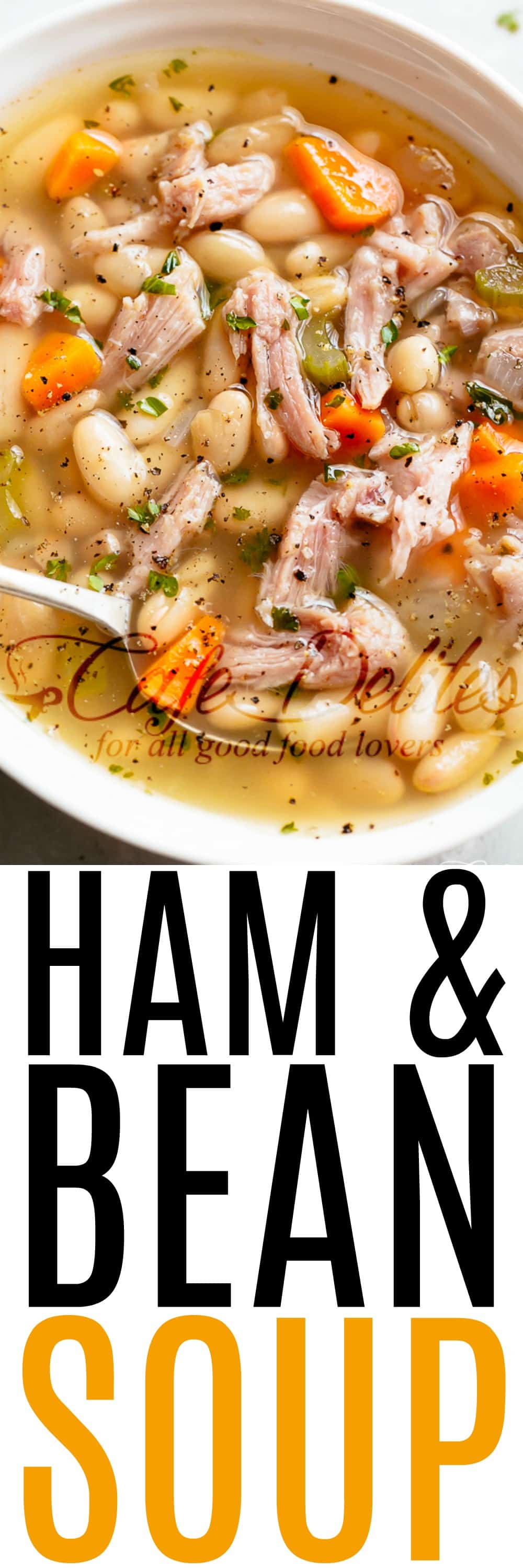 Ham and Bean Soup (15 Minute Recipe) - Cafe Delites