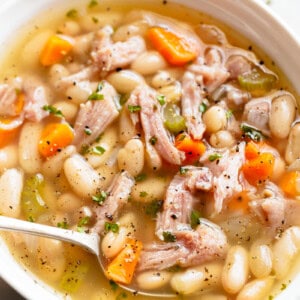 Ham Bean Soup in a bowl