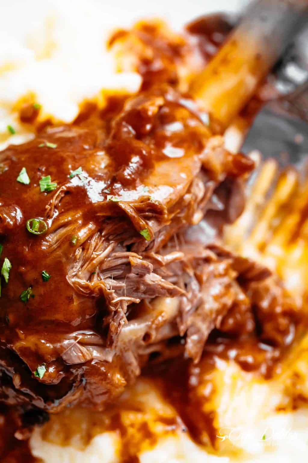 Braised Lamb Shanks - Cafe Delites