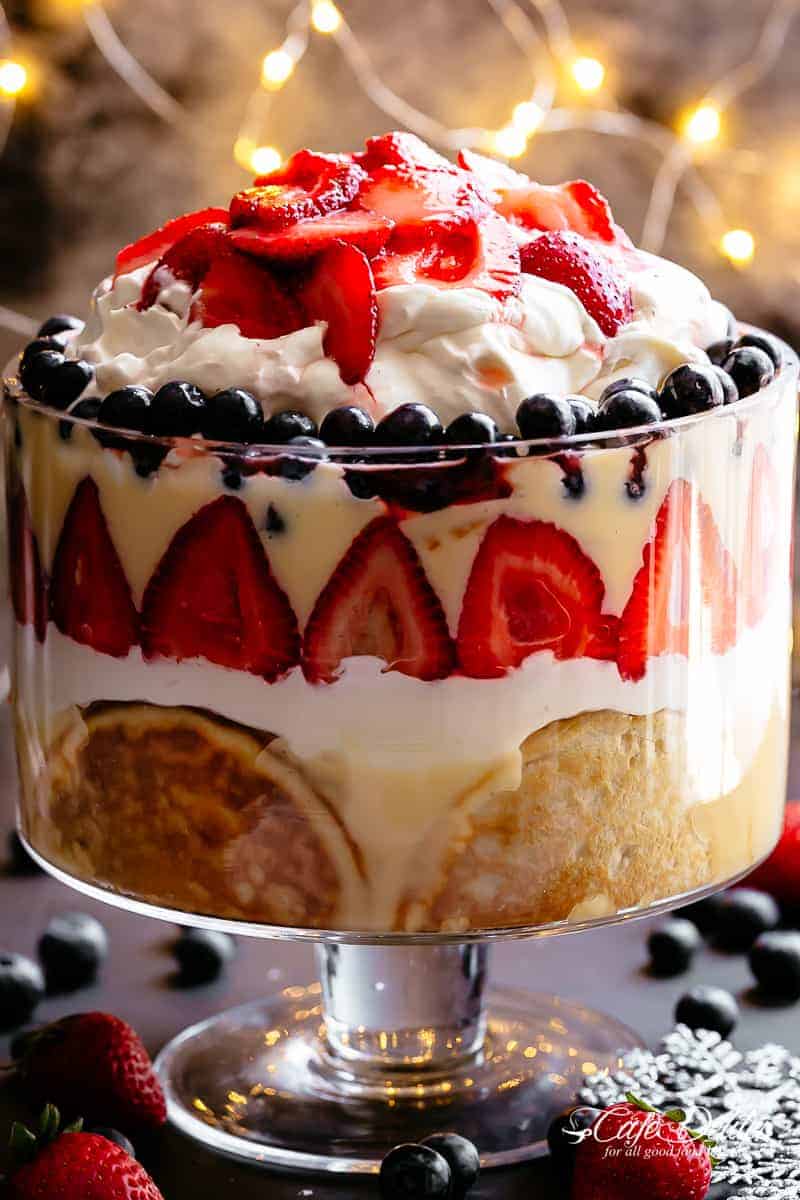 Strawberry Pancake Trifle - Cafe Delites