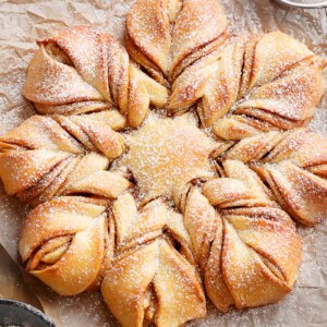 Top view of Star Christmas Bread