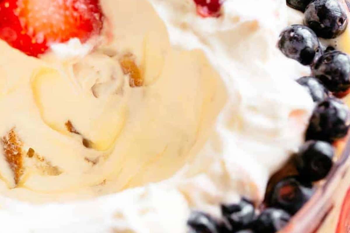 Mix the blueberries into any remaining juices and use them to decorate the rim of the bowl and refrigerate 30 minutes before serving. - 8