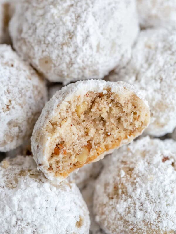Half Snowball Cookies Mexican Wedding Cookies