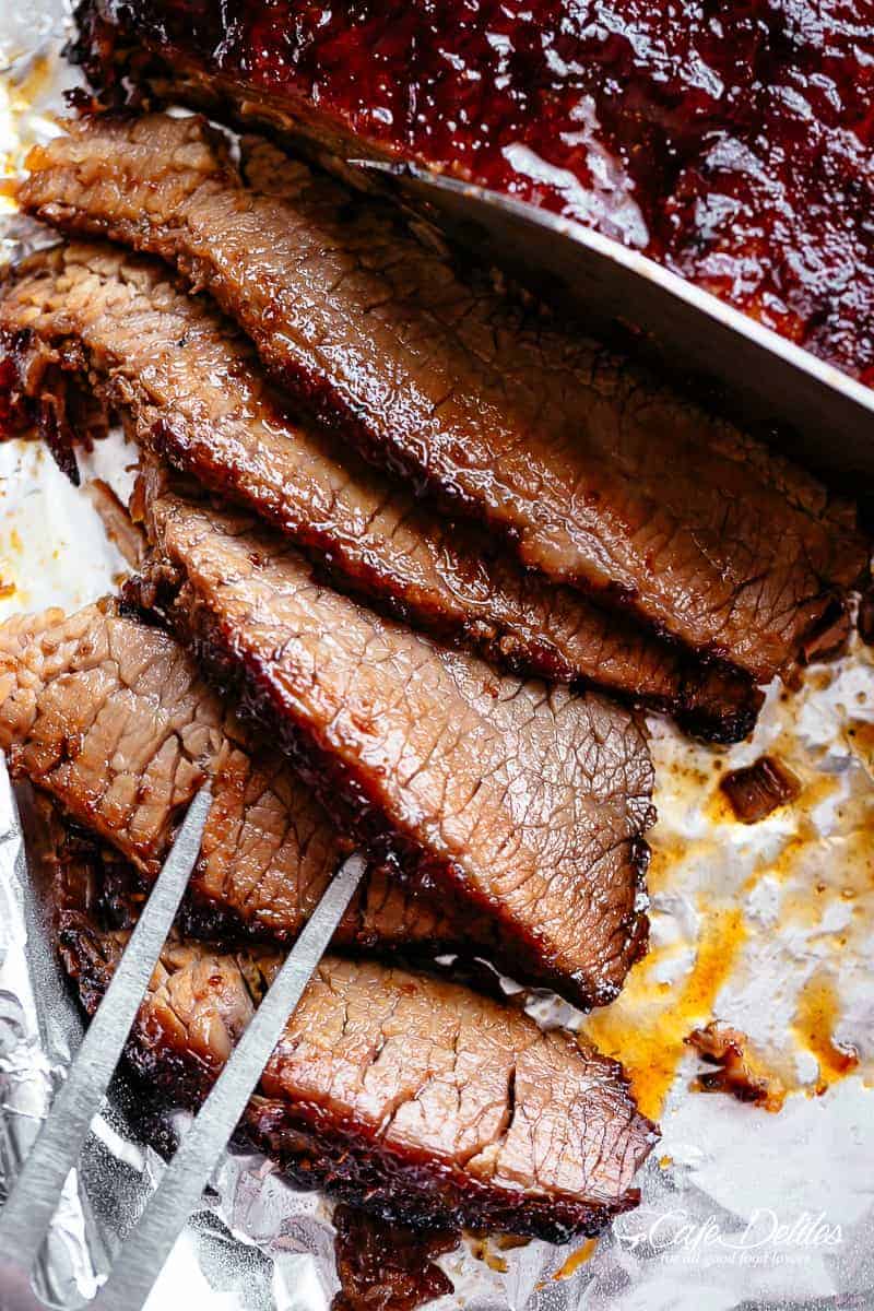 Smoked Brisket with Brown Sugar Dry Rub - Out Grilling