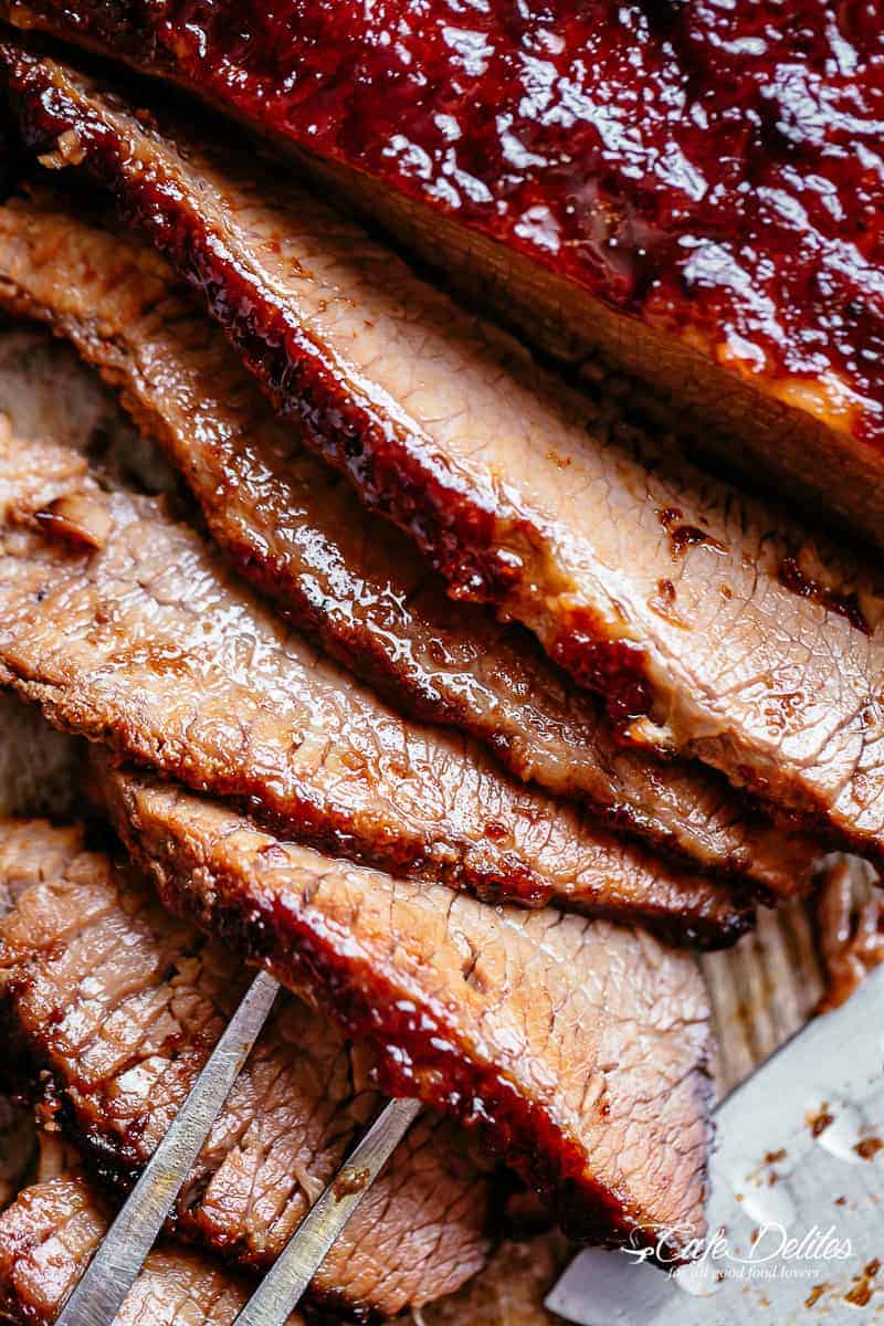 Juicy Beef Brisket cooked low and slow until tender Juicy Beef Brisket