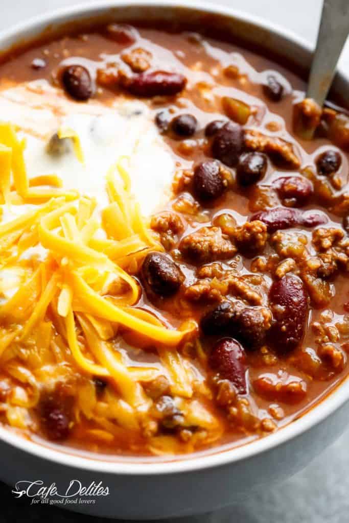 Best Beef Chili Recipe | cafedelites.com