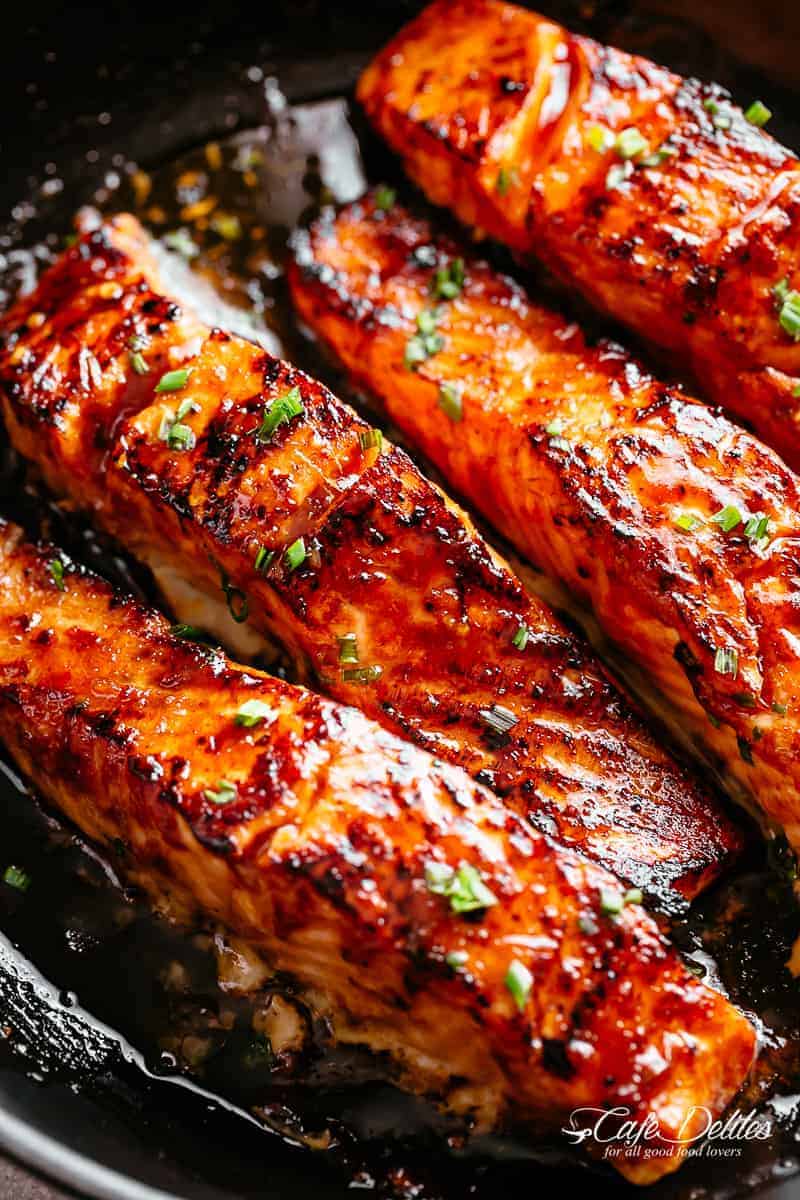 Firecracker Salmon | cafedelites.com