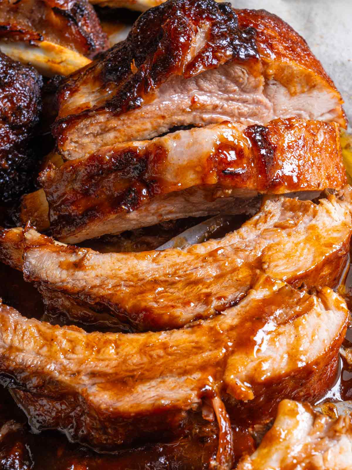 juicy glazed slow cooker barbecue ribs