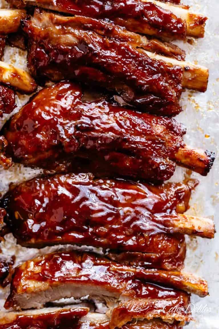 Slow Cooker Barbecue Ribs - Cafe Delites