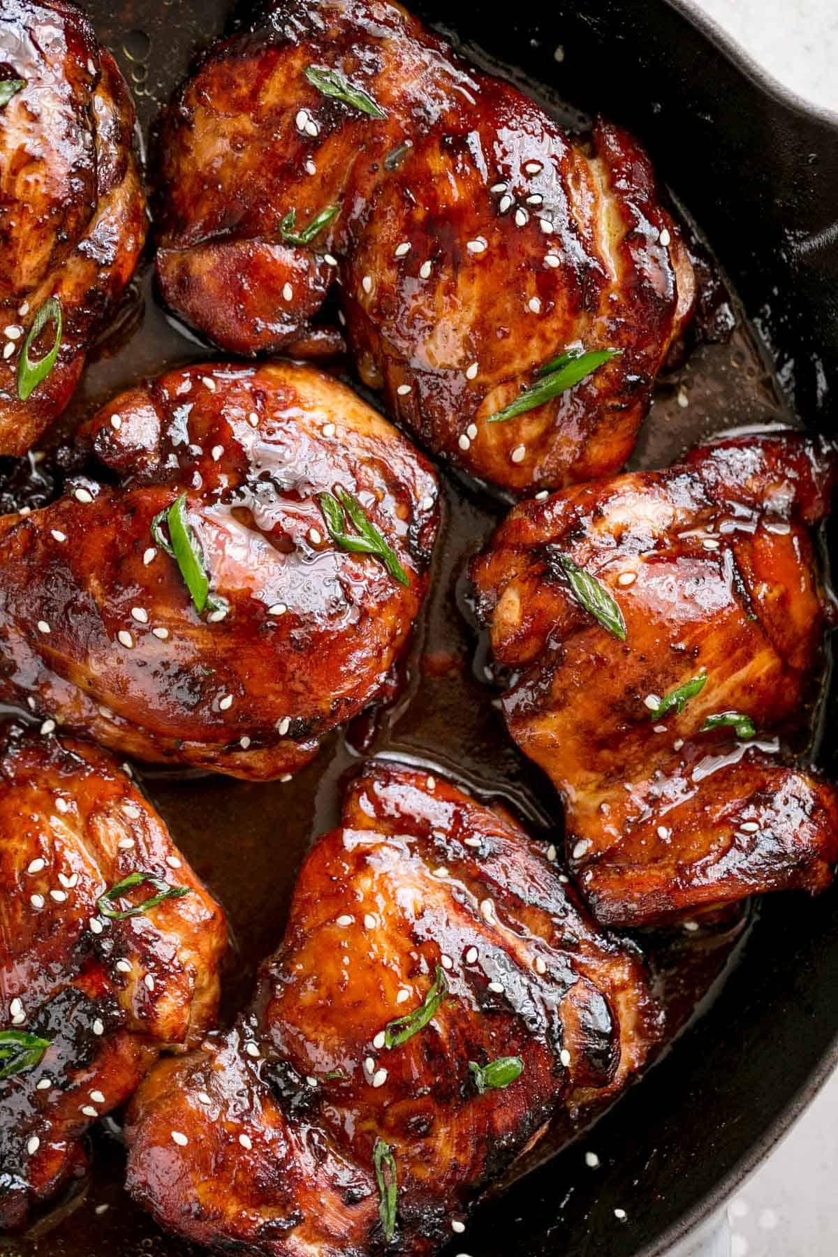 Honey Soy Baked Chicken Thighs - Cafe Delites