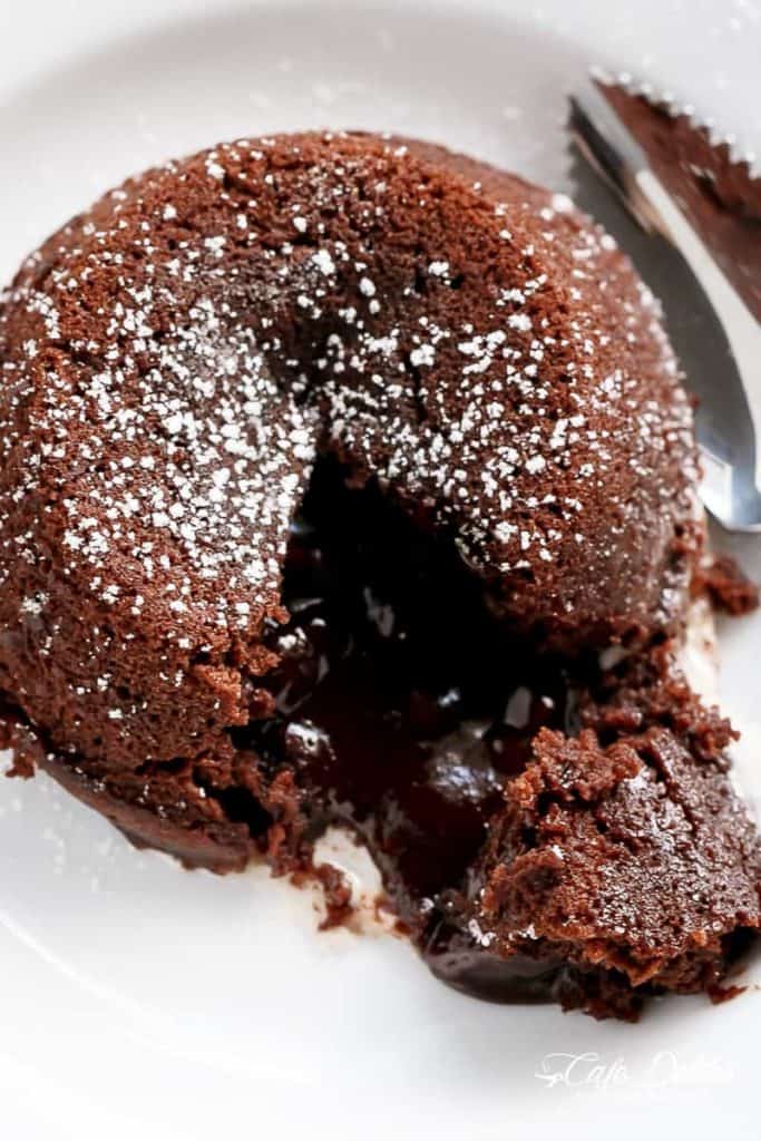 Molten Chocolate Lava Cakes | cafedelites.com