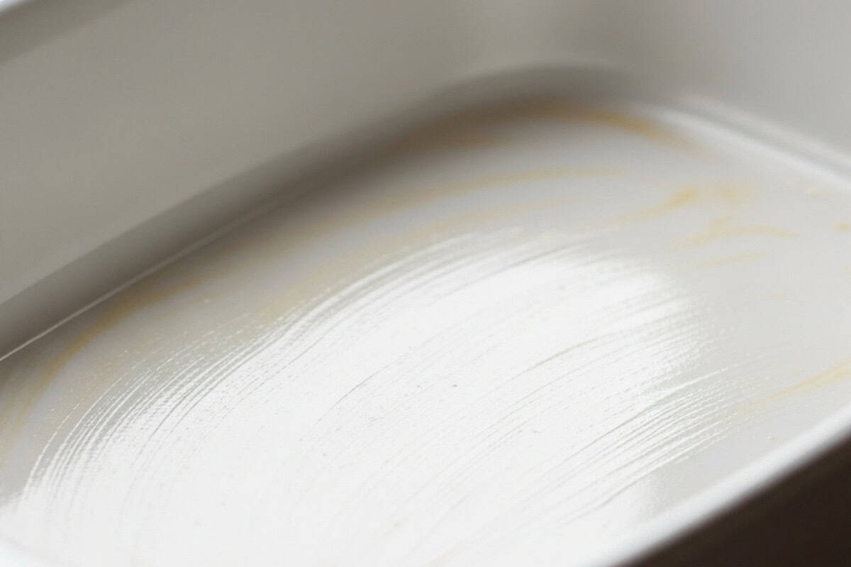 Lightly grease a baking dish and preheat your oven to to 220°C (430°F)